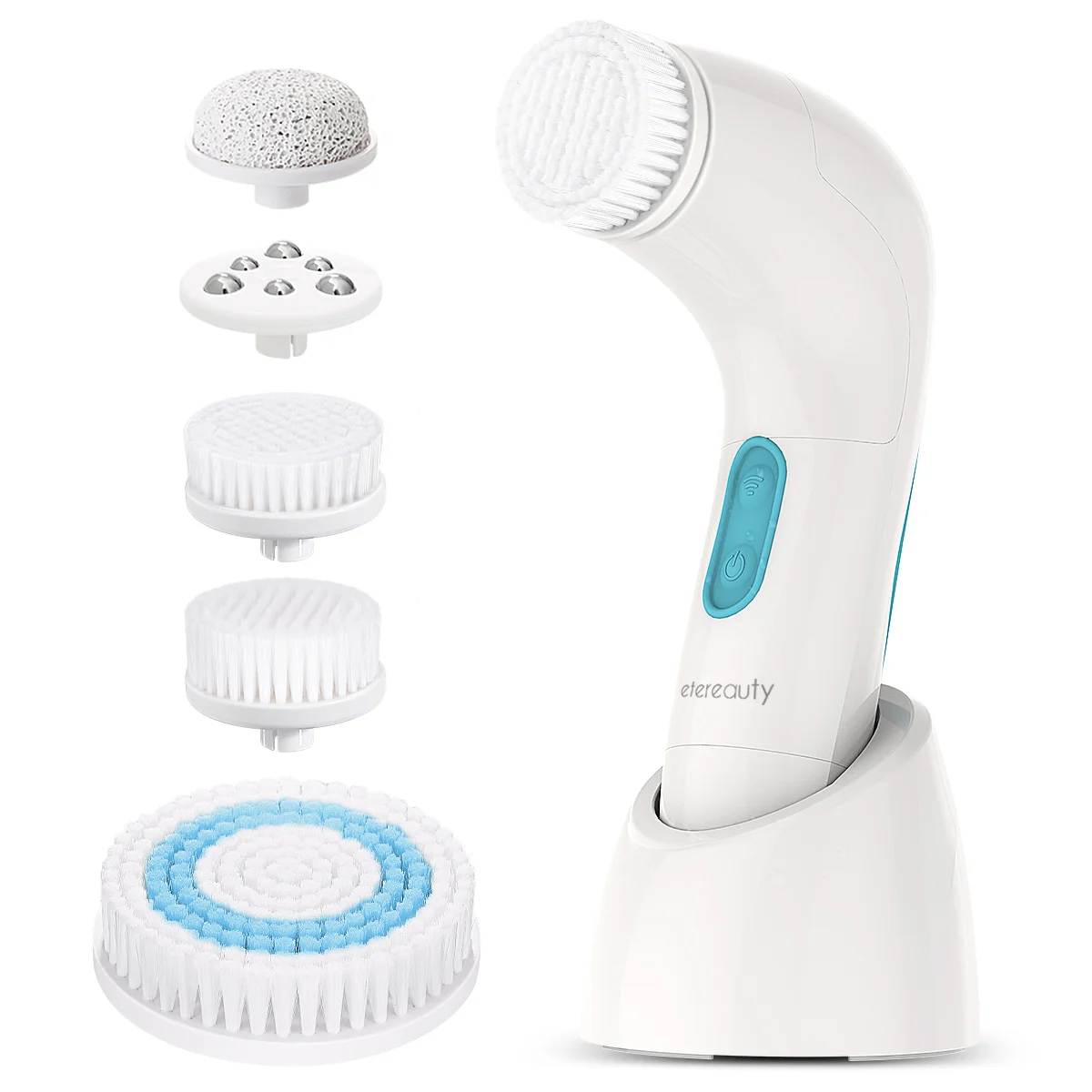 ETEREAUTY SR-03G 5 in 1 Waterproof Electric Face Body Cleansing Brush for Removing Blackhead Exfoliating Massaging (Blue)
ETEREAUTY SR-03G 5 in 1 Waterproof Electric Face Body Cleansing Brush for Removing Blackhead Exfoliating Massaging (Blue)