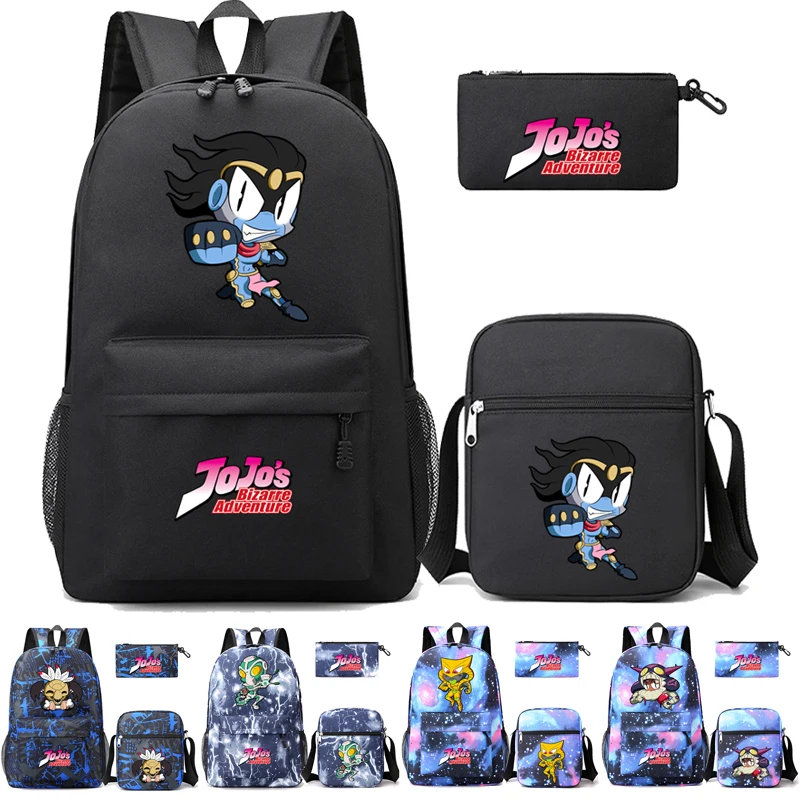 3Pcs/set Game JoJo's Bizarre Adventure Backpack Teenagers Student Schoolbag Boy Girl Rucksacks Back To School Cartoon Bags
3Pcs/set Game JoJo's Bizarre Adventure Backpack Teenagers Student Schoolbag Boy Girl Rucksacks Back To School Cartoon Bags