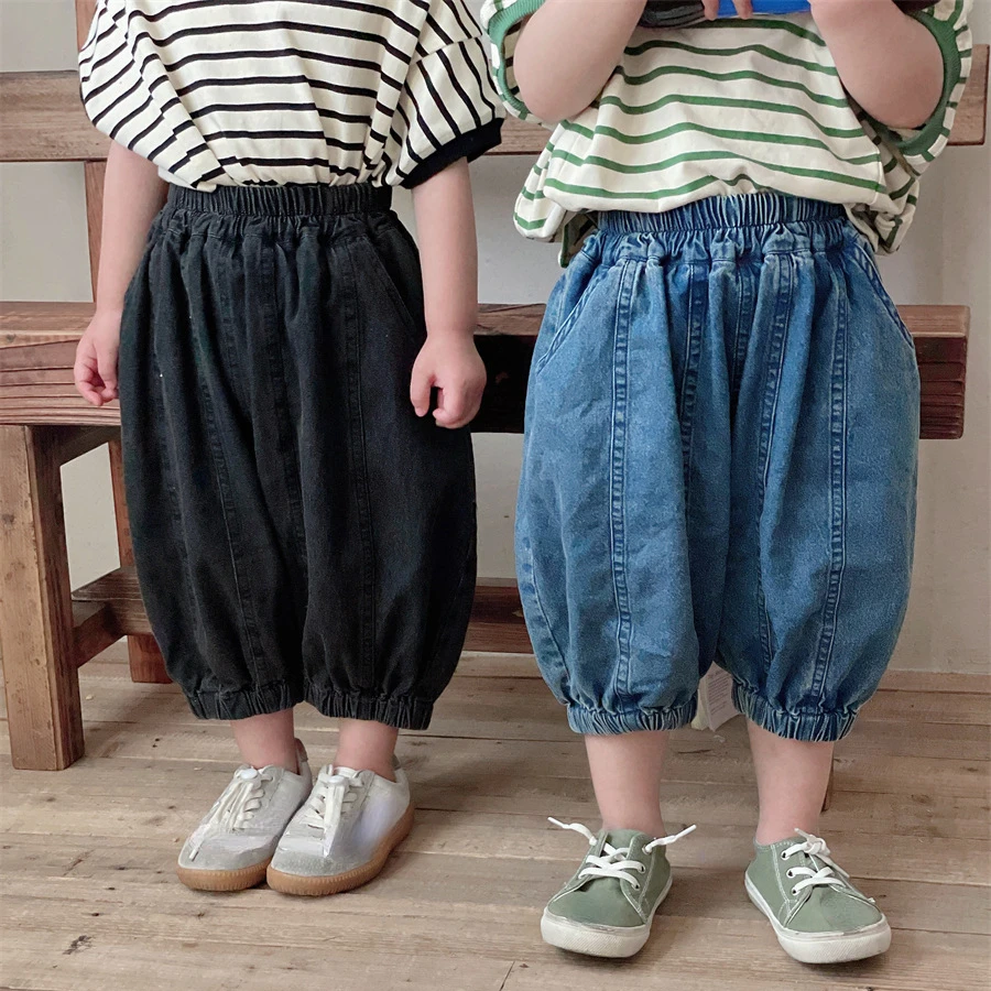 New Children Loose Casual Harem Pants Fashion Girls Boys Pants Kids Denim Trousers Solid Color Pockets Baby Girl Jeans
New Children Loose Casual Harem Pants Fashion Girls Boys Pants Kids Denim Trousers Solid Color Pockets Baby Girl Jeans
