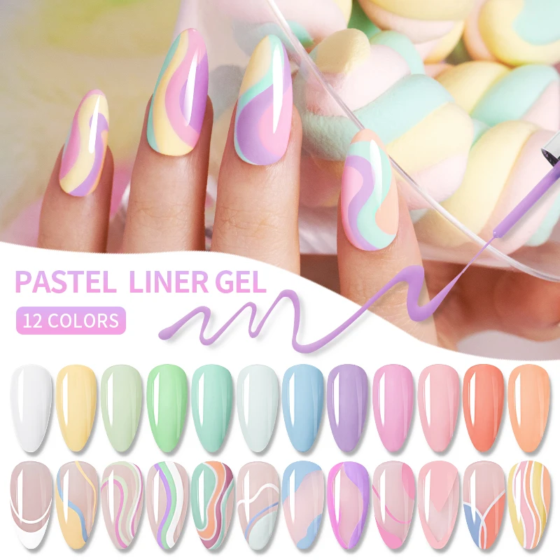 Painting Gel Nail Polish 12 Colors Pastel Liner Art Gel Soak Off LED UV Nail Gel Polish DIY Drawing Semi-Permanent Varnish
Painting Gel Nail Polish 12 Colors Pastel Liner Art Gel Soak Off LED UV Nail Gel Polish DIY Drawing Semi-Permanent Varnish