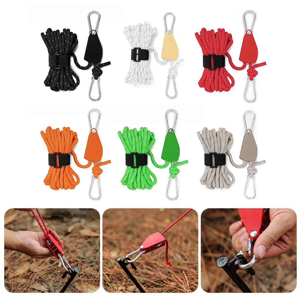 Tent Wind Rope Tensioner Adjustable Pulley with Carabiner Camping Hiking Outdoor Nylon Rope Fastener Stopper Tightener
Tent Wind Rope Tensioner Adjustable Pulley with Carabiner Camping Hiking Outdoor Nylon Rope Fastener Stopper Tightener