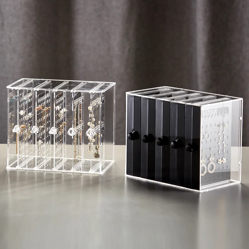 Layers 5 Jewelry Storage Box Earring Organizer Necklace Display Rack Plastic Cabinet Drawer Dustproof 370-hole Large Capacity
Layers 5 Jewelry Storage Box Earring Organizer Necklace Display Rack Plastic Cabinet Drawer Dustproof 370-hole Large Capacity