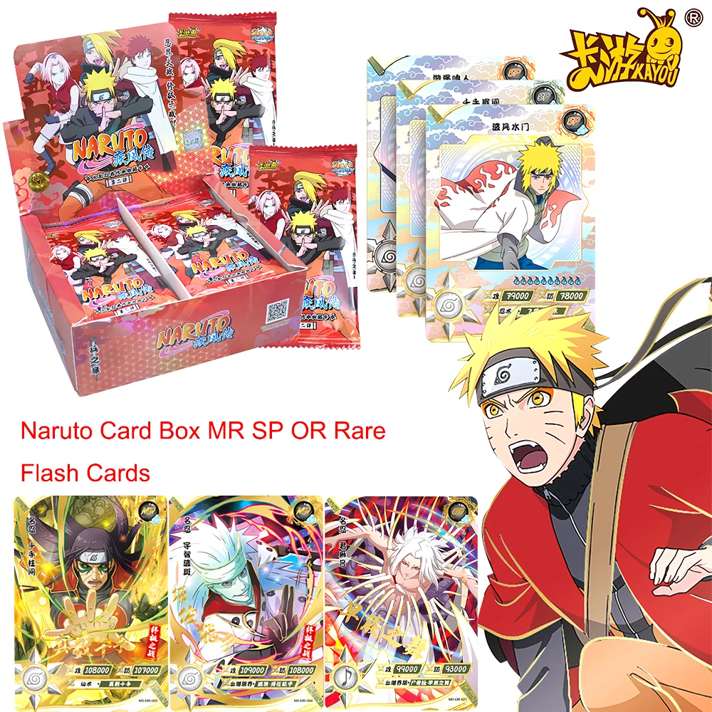Original Anime Naruto Card Genuine KAYOU Game Peripheral Collection Rare MR SP OR Sasuke Madara Namikaze Minato For Children Toy
Original Anime Naruto Card Genuine KAYOU Game Peripheral Collection Rare MR SP OR Sasuke Madara Namikaze Minato For Children Toy