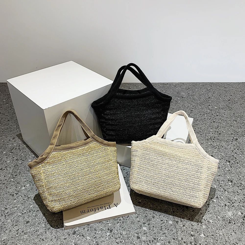 Women Straw Hollow Shoulder Bag Solid Color Shoulder Summer Woven Pouch for Women Handmade Traveling Handbags
Women Straw Hollow Shoulder Bag Solid Color Shoulder Summer Woven Pouch for Women Handmade Traveling Handbags