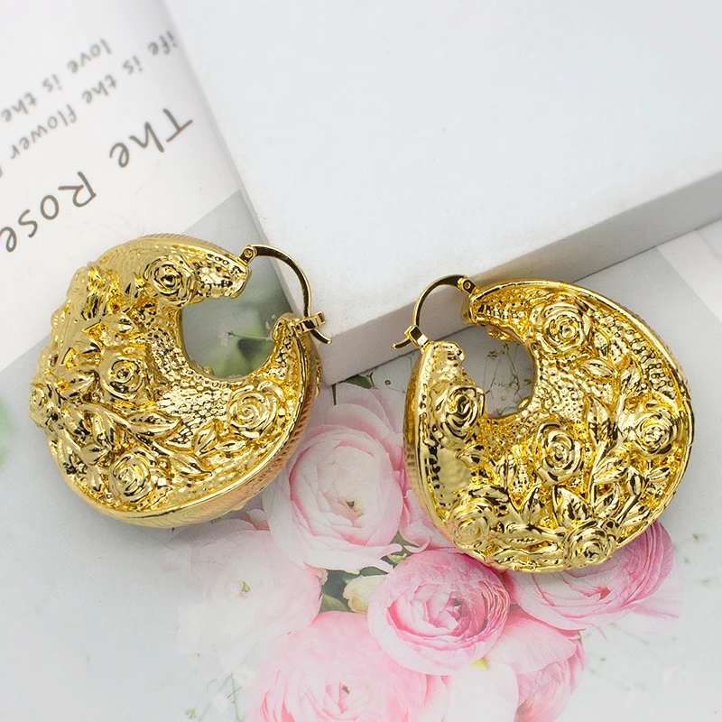 Серьги-кольца женские из меди и золота 24 к
Серьги-кольца женские из меди и золота 24 к