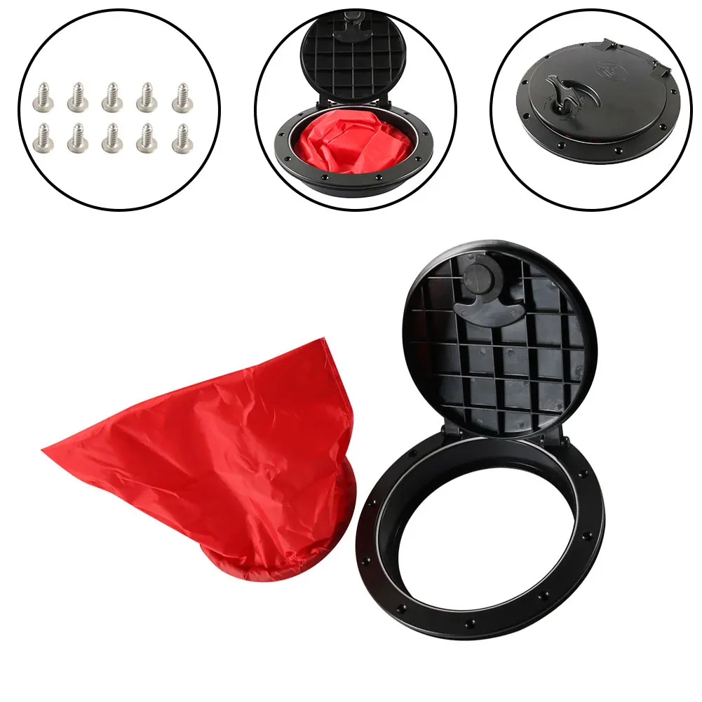 Storage Bag Hatch Cover Kit Kayak Deck Plate Boat Storage Bin Nylon Strong Waterproof Bag Black Corrosion Resistant
Storage Bag Hatch Cover Kit Kayak Deck Plate Boat Storage Bin Nylon Strong Waterproof Bag Black Corrosion Resistant