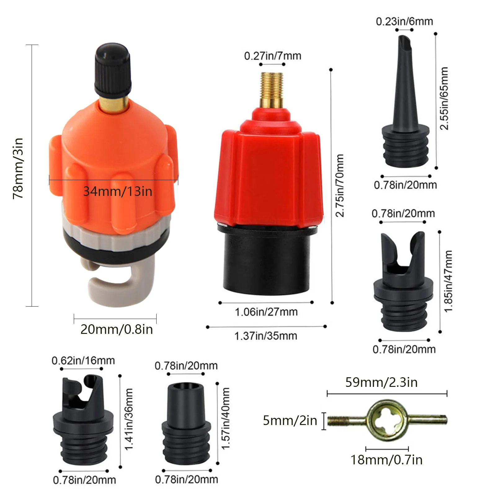 Sup Air Pump Adapter Multifunction Pump Adapter Air Valve Converter Compressor Air Valve Converter 4 Nozzle With Tool
Sup Air Pump Adapter Multifunction Pump Adapter Air Valve Converter Compressor Air Valve Converter 4 Nozzle With Tool