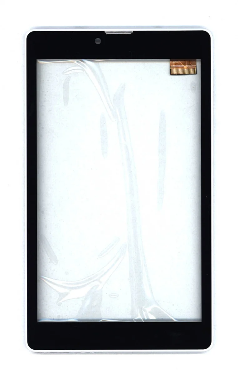 Фото Сенсорное стекло (тачскрин) для Irbis TZ737 белое с рамкой | Мобильные телефоны и