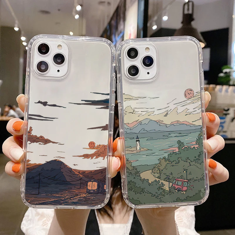 Sunset Scenery Korea Luxury Ultra Clear Funda Phone Case For iPhone 11 13 12 Pro Max 12 13 Mini X XR XS MAX SE 2020 7 8 6s Plus
Sunset Scenery Korea Luxury Ultra Clear Funda Phone Case For iPhone 11 13 12 Pro Max 12 13 Mini X XR XS MAX SE 2020 7 8 6s Plus