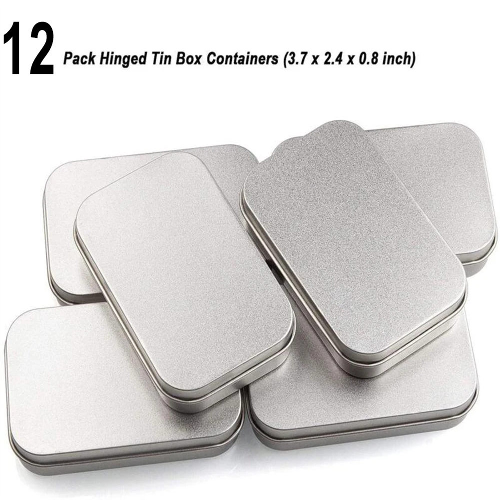 Home Organization Hinged Tin Box Candy Cosmetics Herbs Mini Candles Round Edges Silver Store Various Tiny Things
Home Organization Hinged Tin Box Candy Cosmetics Herbs Mini Candles Round Edges Silver Store Various Tiny Things