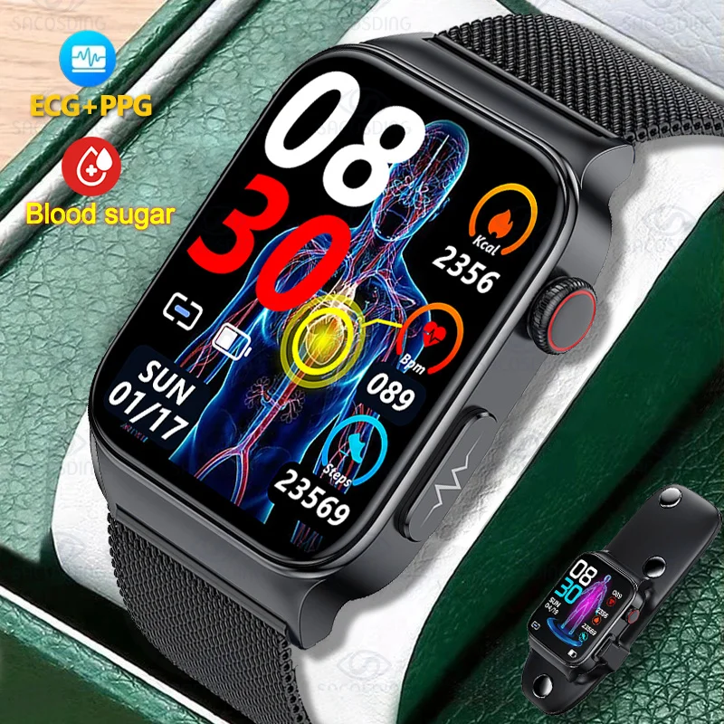 Новинка 2022, высококлассные умные часы с функцией измерения уровня сахара в крови
Новинка 2022, высококлассные умные часы с функцией измерения уровня сахара в крови