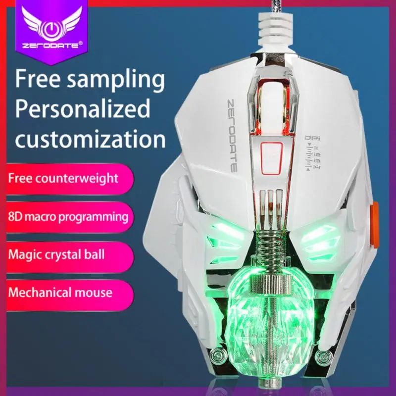 Ergonomic Wired Gaming Mouse LED 1600 DPI USB Computer Mouse Gamer RGB Luminous Mice Mause With Backlight Cable For PC Laptop
Ergonomic Wired Gaming Mouse LED 1600 DPI USB Computer Mouse Gamer RGB Luminous Mice Mause With Backlight Cable For PC Laptop