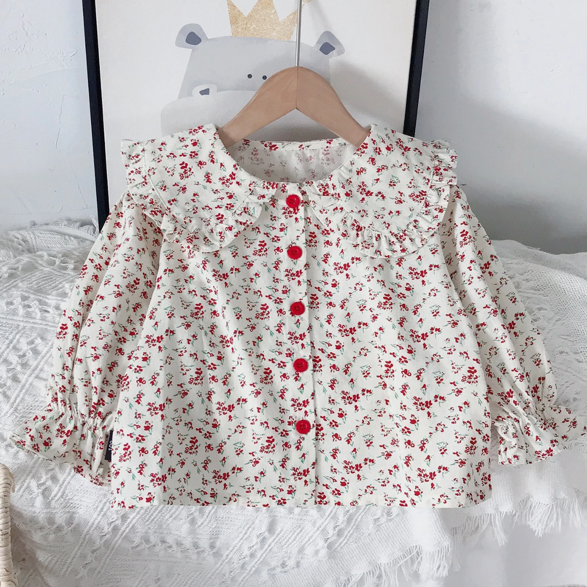 Spring Baby Kids Shirts Infant Long sleeve Floral Print Shirts for Girls Cute Toddler Blouses for Children Clothes Tops 18M-8T Y
Spring Baby Kids Shirts Infant Long sleeve Floral Print Shirts for Girls Cute Toddler Blouses for Children Clothes Tops 18M-8T Y