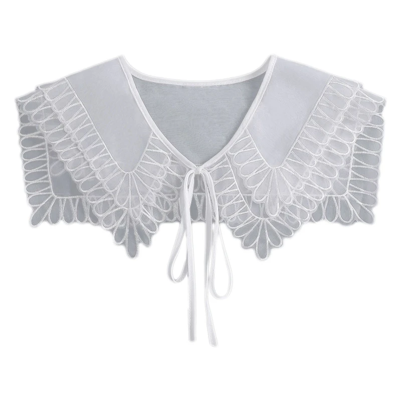 False Collar Dickey Collar Sweater Collar Venise Lace Up Neckline Easy To Wear Detachable Collar Women Neckerchief
False Collar Dickey Collar Sweater Collar Venise Lace Up Neckline Easy To Wear Detachable Collar Women Neckerchief