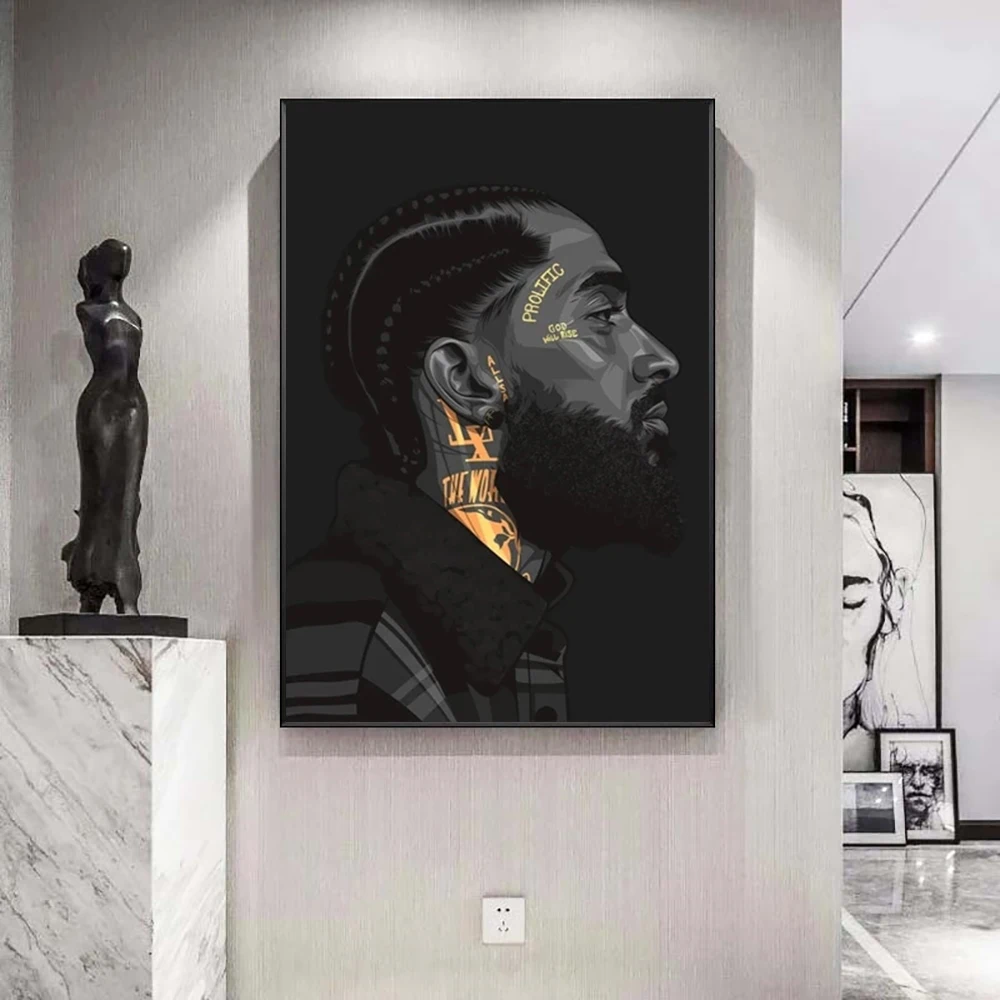 Nipsey Hussle Portrait Canvas Poster And Print Rapper Hip Hop Star Modern Art Painting Black White Wall Picture Home Decor
Nipsey Hussle Portrait Canvas Poster And Print Rapper Hip Hop Star Modern Art Painting Black White Wall Picture Home Decor