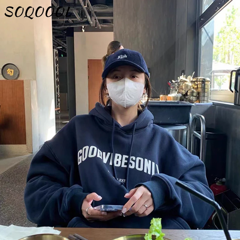 Letter Printing Sweatshirt Hoodie Womens Clothing Grey Vintage Street Long Sleeves Casual Autumn Winter Warm Oversize Pullovers
Letter Printing Sweatshirt Hoodie Womens Clothing Grey Vintage Street Long Sleeves Casual Autumn Winter Warm Oversize Pullovers