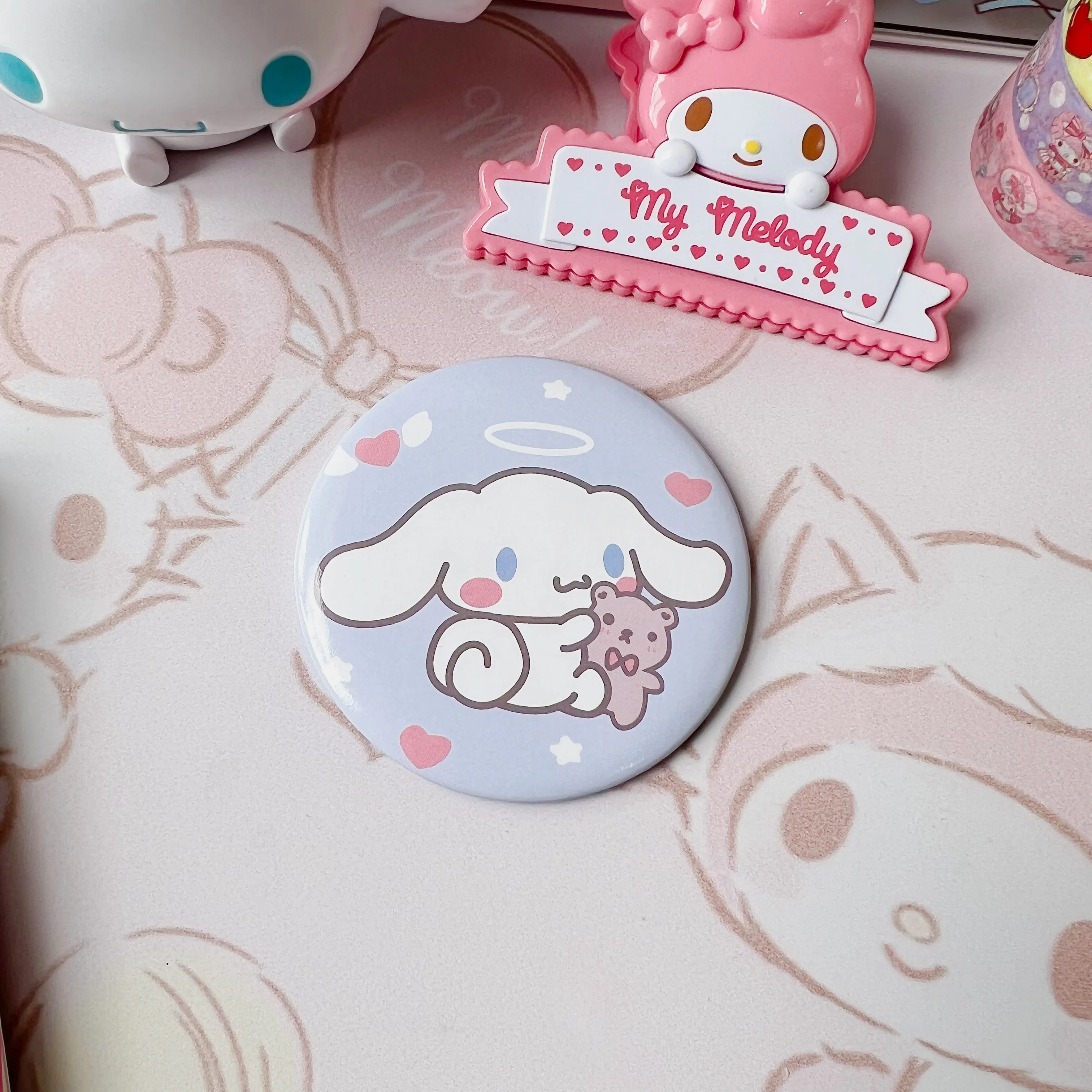 Cute Cartoon Cinnamoroll Melody Kuromi Carries Sanrio Small Mirror Kawaii Girl Heart Student Convenient Makeup Mirror
Cute Cartoon Cinnamoroll Melody Kuromi Carries Sanrio Small Mirror Kawaii Girl Heart Student Convenient Makeup Mirror