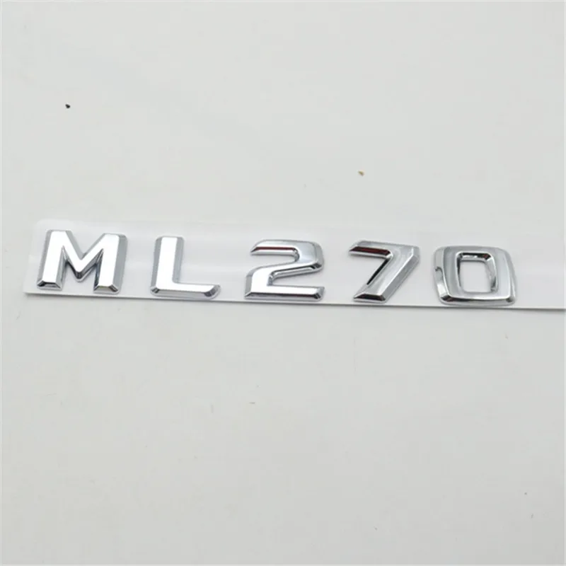 Наклейка ML270, хромированные буквы для заднего багажника автомобиля, Эмблема Для Mercedes W163 W164 ML класс
Наклейка ML270, хромированные буквы для заднего багажника автомобиля, Эмблема Для Mercedes W163 W164 ML класс