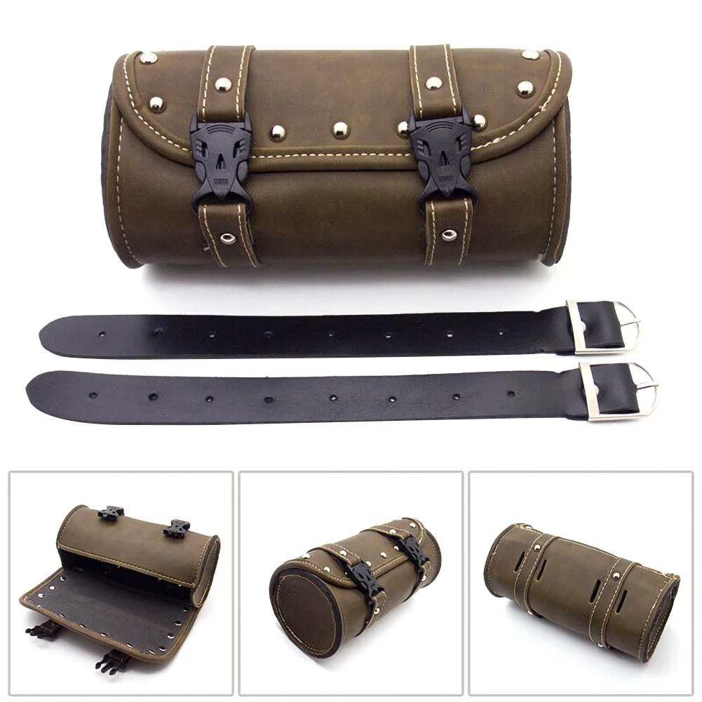 Motorcycle Cruiser Tool Bag Fork Barrel Shape Handlebar Front Fork Bag Black For Harley Chopper Bobber Cruiser Motor Leather Bag
Motorcycle Cruiser Tool Bag Fork Barrel Shape Handlebar Front Fork Bag Black For Harley Chopper Bobber Cruiser Motor Leather Bag