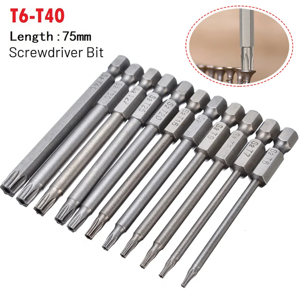 1pc T6-T40 Torx Screwdriver Hex Bits Driver Tamper Proof Security Drill Magnetic Bit Set Flat Head Part Tool In Stock
1pc T6-T40 Torx Screwdriver Hex Bits Driver Tamper Proof Security Drill Magnetic Bit Set Flat Head Part Tool In Stock