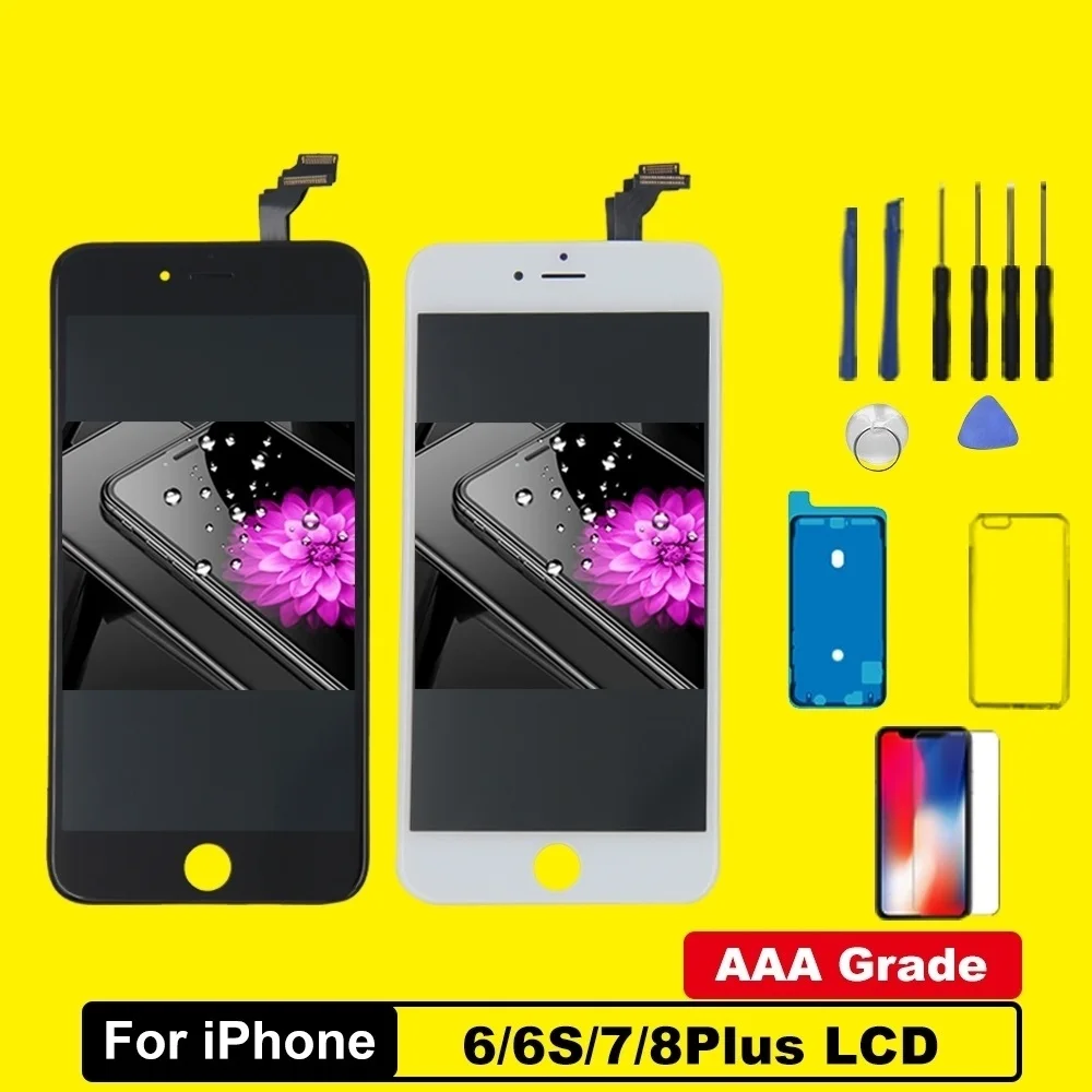 AAA Grade LCD For iPhone 6 6S 7 8 Plus With Perfect 3D Touch Screen Digitizer Assembly For iPhone Display Pantalla + Gifts
AAA Grade LCD For iPhone 6 6S 7 8 Plus With Perfect 3D Touch Screen Digitizer Assembly For iPhone Display Pantalla + Gifts