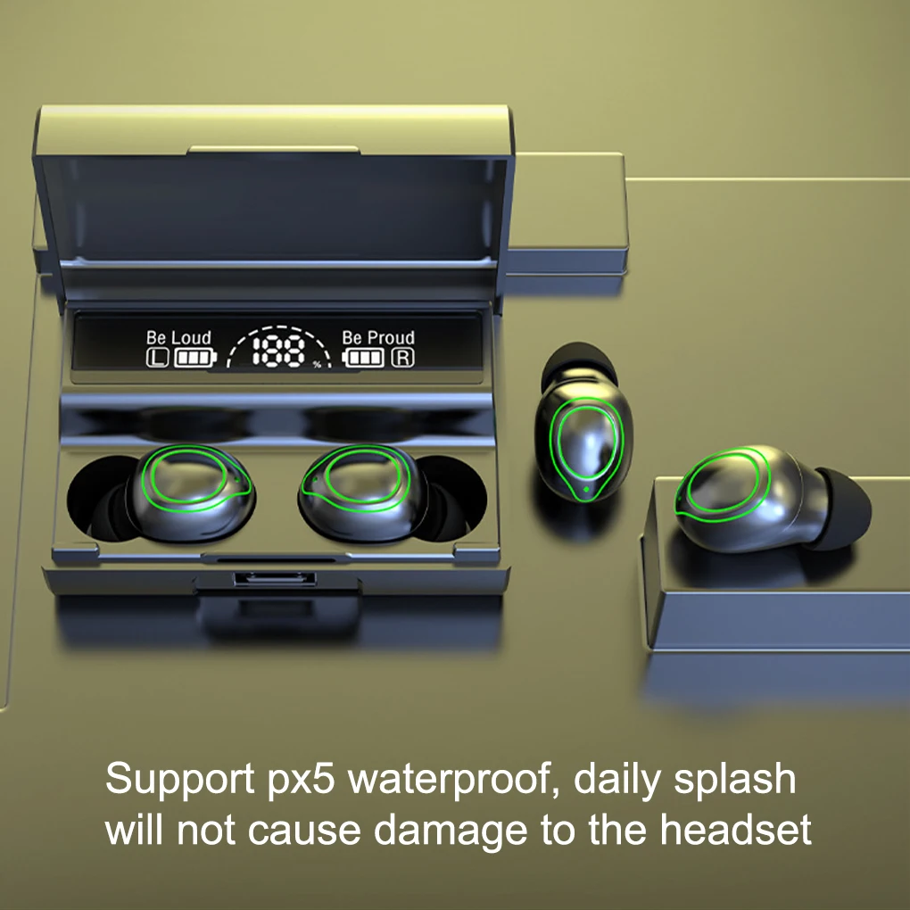 TWS Wireless Earphones Bluetooth Headphone 2 Speakers Bass Stereo Earbuds HD Noise Reduction Sports Waterproof Headsets With Mic
TWS Wireless Earphones Bluetooth Headphone 2 Speakers Bass Stereo Earbuds HD Noise Reduction Sports Waterproof Headsets With Mic