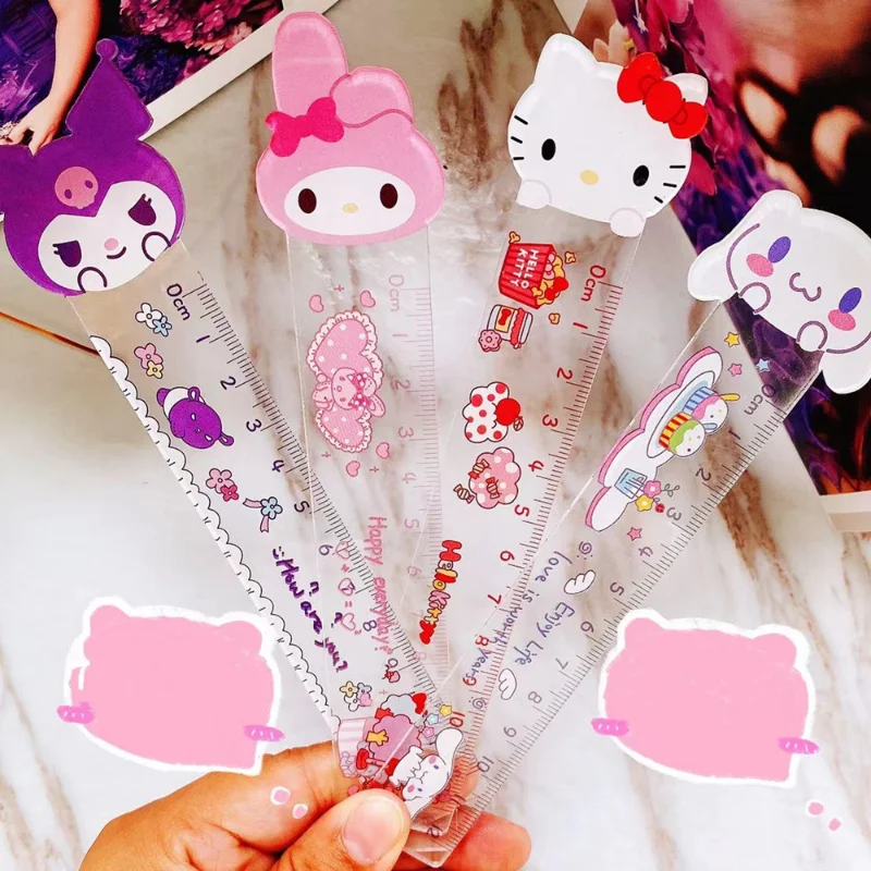 Kids ruler melody learning stationery transparent acrylic kuromi Kawaii cartoon pattern measuring ruler kids toy gifts for girls 
Kids ruler melody learning stationery transparent acrylic kuromi Kawaii cartoon pattern measuring ruler kids toy gifts for girls