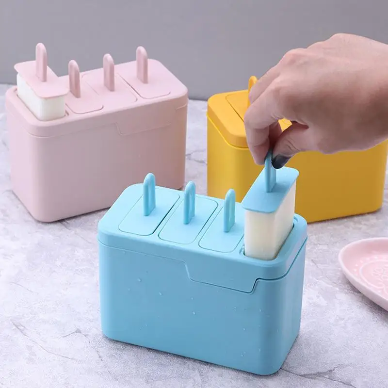 Homemade Popsicle Molds 4 Piece Ice Cream Molds Set DIY Ice Pop Cube Maker Ice Tray Plastic Popsicle Mold Baking Accessories
Homemade Popsicle Molds 4 Piece Ice Cream Molds Set DIY Ice Pop Cube Maker Ice Tray Plastic Popsicle Mold Baking Accessories