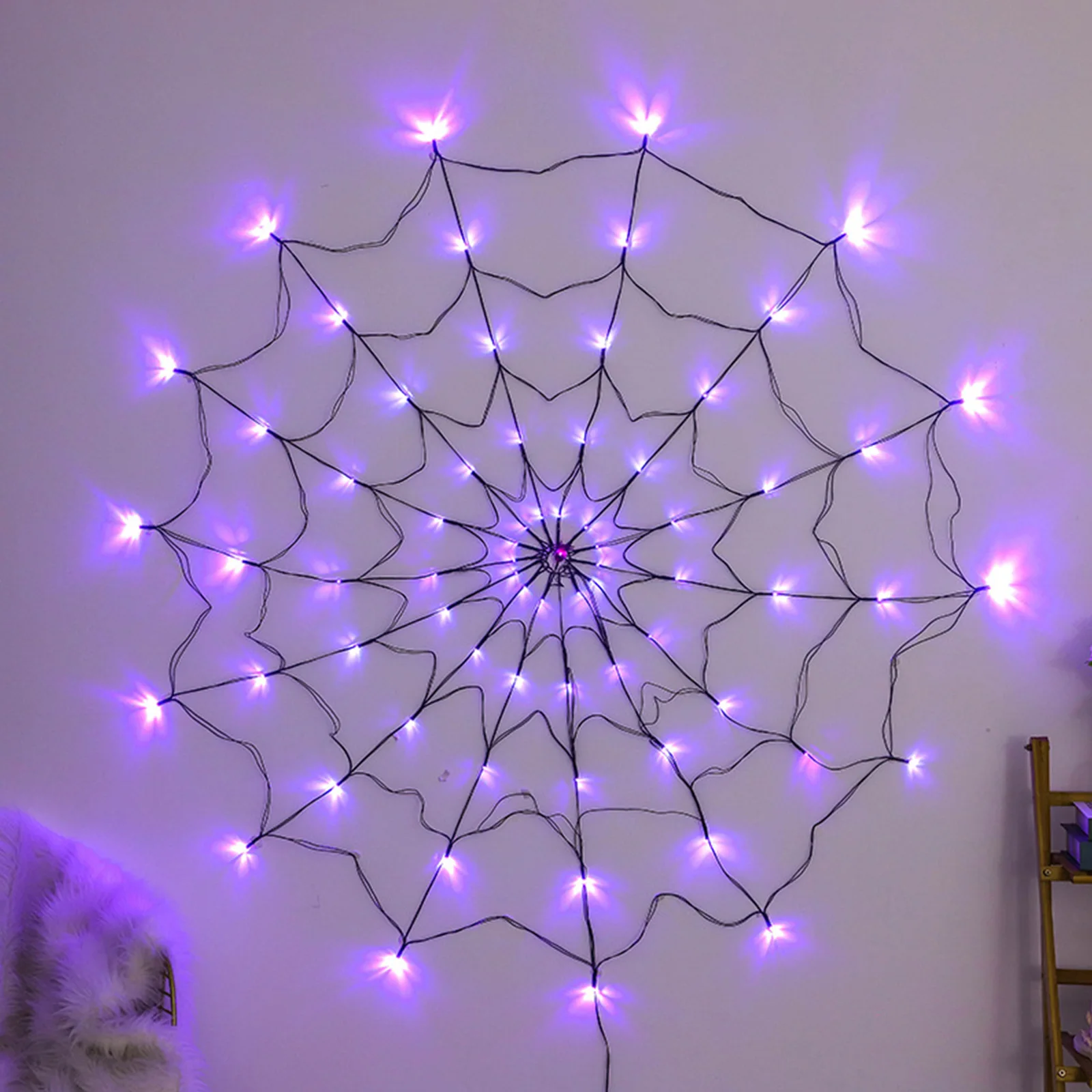 Halloween Decorations Lights 1.2m 70 LED Waterproof Spider Web Bat String Light Festivel Fear Props for Halloween Party Decor
Halloween Decorations Lights 1.2m 70 LED Waterproof Spider Web Bat String Light Festivel Fear Props for Halloween Party Decor