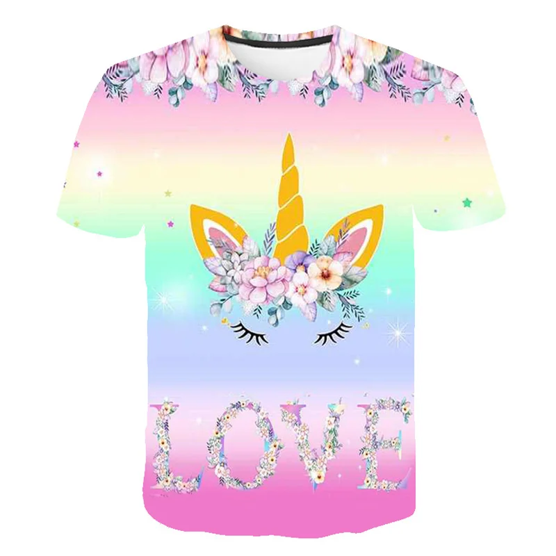 Unicorn Girls Kids Cartoon Harajuku 3D T-shirts Printed Girls Tees Children Tops Short-sleeve Clothes for Summer Kids Outfits
Unicorn Girls Kids Cartoon Harajuku 3D T-shirts Printed Girls Tees Children Tops Short-sleeve Clothes for Summer Kids Outfits