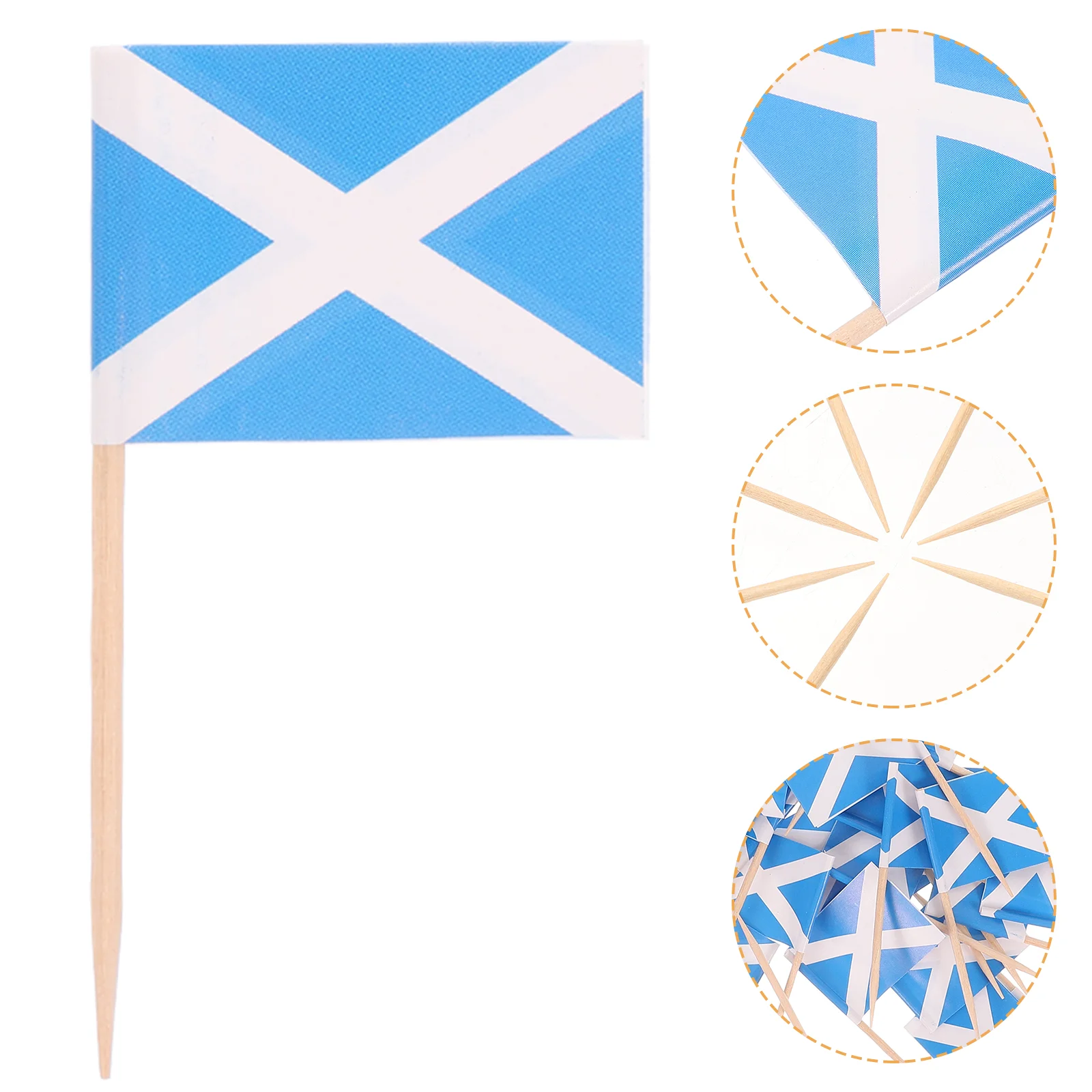 100pcs Scotland Flag Toothpicks Scottish Flags Cupcake Topper Cake Picks Sticks for Cocktail Fruit Appetizer Dessert Cake Decor
100pcs Scotland Flag Toothpicks Scottish Flags Cupcake Topper Cake Picks Sticks for Cocktail Fruit Appetizer Dessert Cake Decor