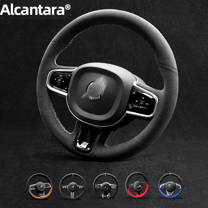 Customized Cover Car Steering Wheel Cover Hand Sewing Alcantara Suede for Volvo Xc60/s90/s60/xc40/xc90/s60l/s80l
Customized Cover Car Steering Wheel Cover Hand Sewing Alcantara Suede for Volvo Xc60/s90/s60/xc40/xc90/s60l/s80l