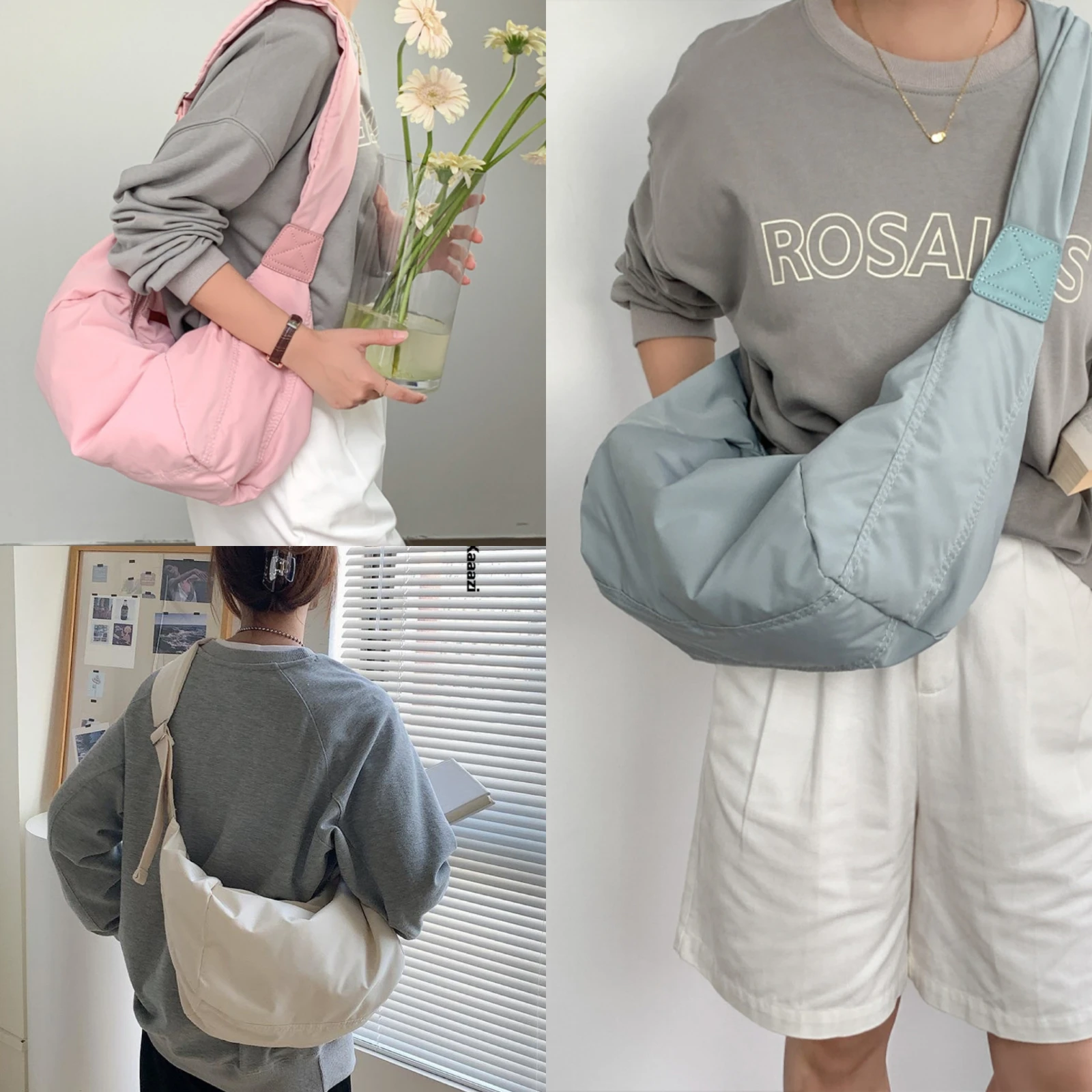 Fashion Dumpling Bag Summer Crossbody Bag Casual Nylon Handbag Large Capacity Cute Shoulder Bag Niche Designer Lady Bag New 2023
Fashion Dumpling Bag Summer Crossbody Bag Casual Nylon Handbag Large Capacity Cute Shoulder Bag Niche Designer Lady Bag New 2023