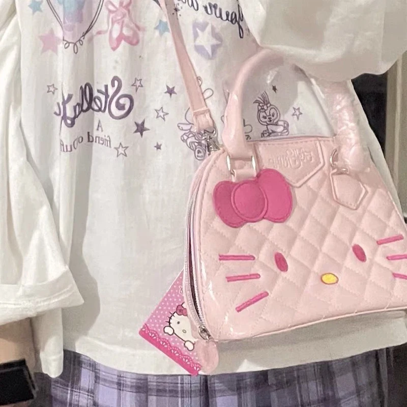 Cartoon Anime Sanrio Hello kitty Handbag Kawaii Girl Heart Super Cute Anime Peripherals Children Messenger Bag Shell Bag
Cartoon Anime Sanrio Hello kitty Handbag Kawaii Girl Heart Super Cute Anime Peripherals Children Messenger Bag Shell Bag