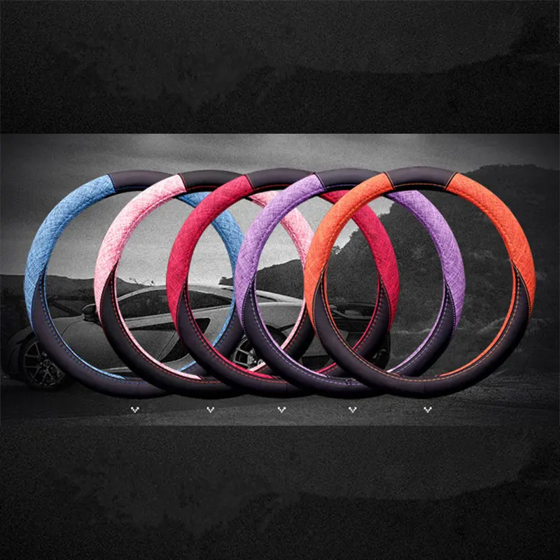 New Embossed Car Steering Wheel Cover Interior Accessories Artificial Leather Steering Wheel Set Car Accessories
New Embossed Car Steering Wheel Cover Interior Accessories Artificial Leather Steering Wheel Set Car Accessories