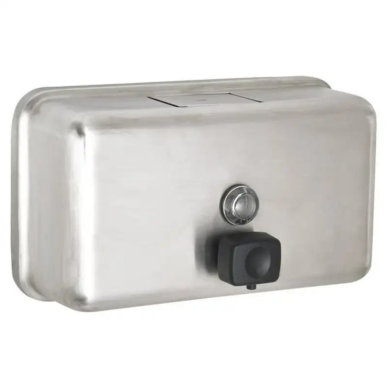 Commercial Soap Dispenser, Manual, Horizontal, Stainless Steel, 40 oz., Silver
Commercial Soap Dispenser, Manual, Horizontal, Stainless Steel, 40 oz., Silver