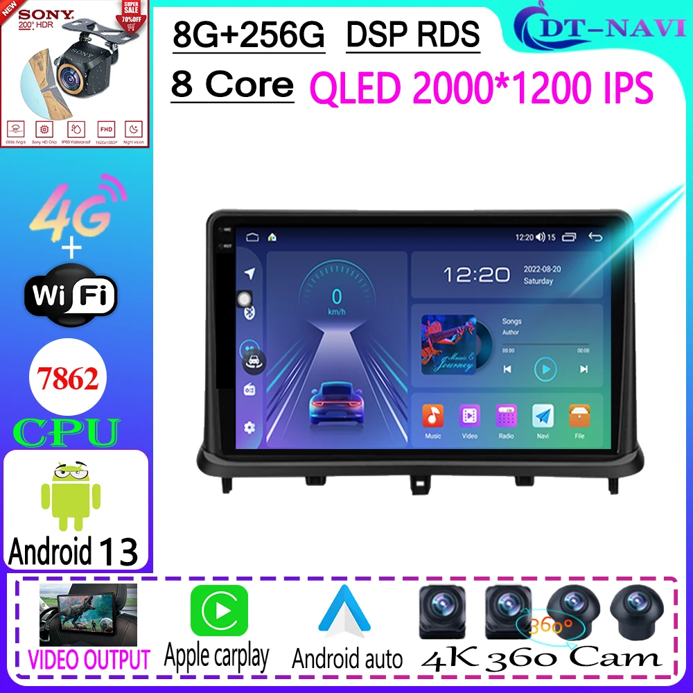 Car Radio Multimedia Video Player Navigation Stereo GPS For Changan Alsvin V7 2014 - 2018 Android 13 5G WIFI BT5.0 4G LET QLED
Car Radio Multimedia Video Player Navigation Stereo GPS For Changan Alsvin V7 2014 - 2018 Android 13 5G WIFI BT5.0 4G LET QLED
