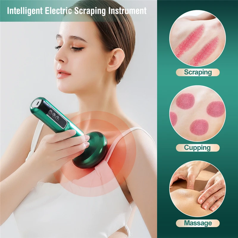 

12/6 Level Electric Vacuum Cupping Massager Body Guasha Scraping Fat Burning For Body Anti-Cellulite Suction Cup Gua Sha Massage