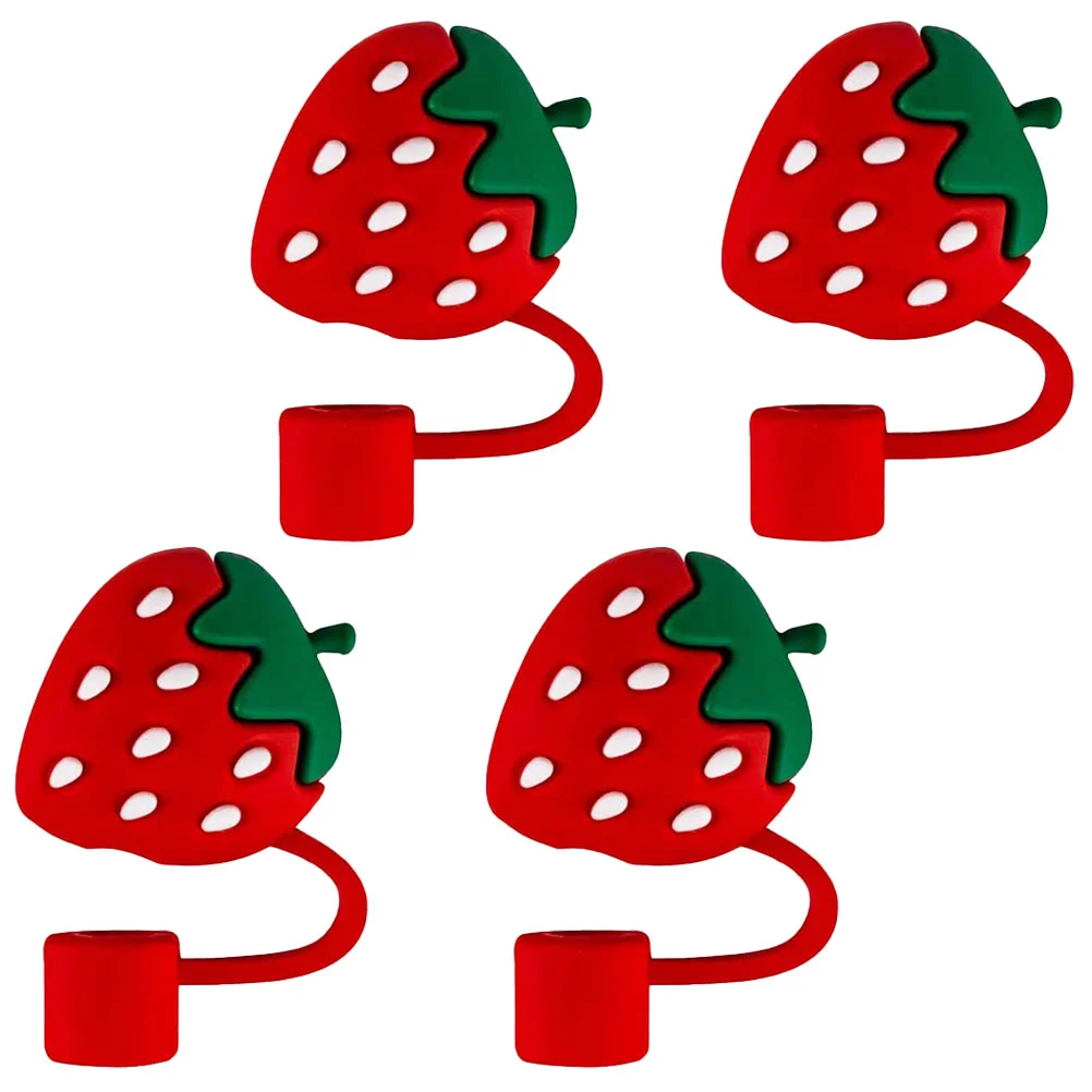 4pcs Reusable Straws Tips Silicone Straw Covers Straw Decorative Caps Strawberry Straw Plugs Straw Tips
4pcs Reusable Straws Tips Silicone Straw Covers Straw Decorative Caps Strawberry Straw Plugs Straw Tips