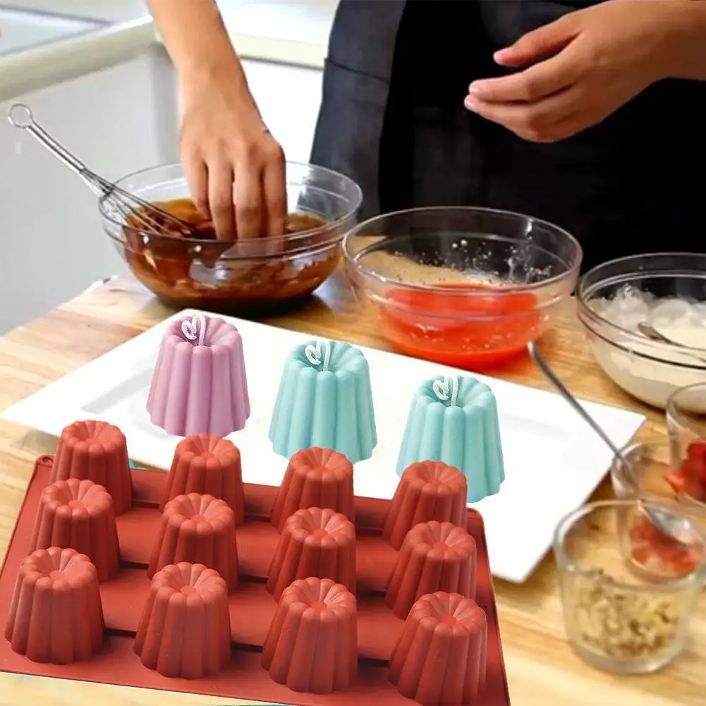 12 Cavity Silicone Mold Canneles Bordelais Fluted Cake Muffin Tray Baking Mold Pastry Cupcake Decorating Cake Dessert Tools F3s7
12 Cavity Silicone Mold Canneles Bordelais Fluted Cake Muffin Tray Baking Mold Pastry Cupcake Decorating Cake Dessert Tools F3s7