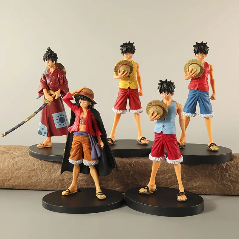 18cm 5pcs/set Anime Figure Monkey D Luffy Straw Hat Action Figurine Decoration Ornaments Collection Cartoon Model Toys Gifts Kid
18cm 5pcs/set Anime Figure Monkey D Luffy Straw Hat Action Figurine Decoration Ornaments Collection Cartoon Model Toys Gifts Kid