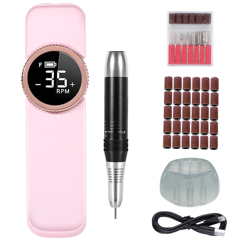 35000RPM Electric Nail Drill Manicure Machine Pedicure Professional Portable Rechargeable Manicure Machine for Home Salon Use
35000RPM Electric Nail Drill Manicure Machine Pedicure Professional Portable Rechargeable Manicure Machine for Home Salon Use