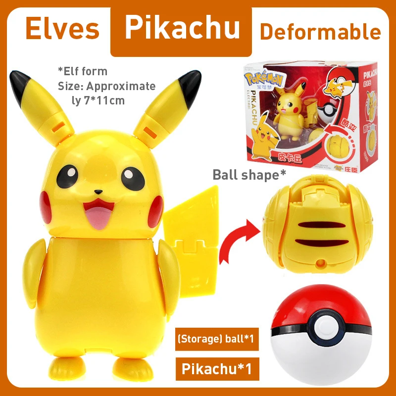Pokemon Figure Toy Ball Large Model Pikachu Pocket Monsters Japan Anime Figure Action Deformation Toy for Children Birthday Gift
Pokemon Figure Toy Ball Large Model Pikachu Pocket Monsters Japan Anime Figure Action Deformation Toy for Children Birthday Gift
