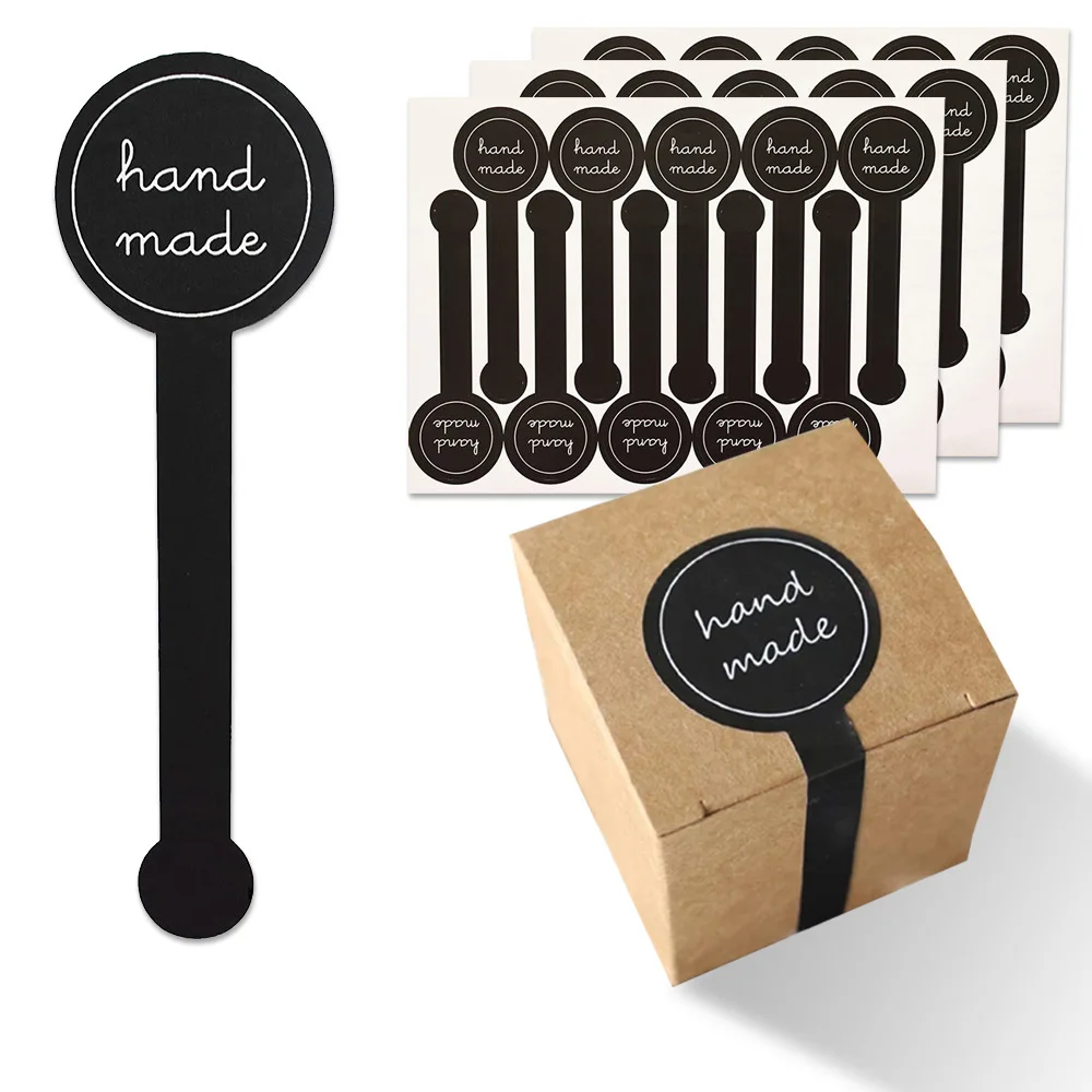 100Pcs Black Handmade Adhesive Long Style "HAND MADE" Seal Labels Sticker for DIY Baking Packaging Gift Sealing Stickers 3X10CM
100Pcs Black Handmade Adhesive Long Style "HAND MADE" Seal Labels Sticker for DIY Baking Packaging Gift Sealing Stickers 3X10CM