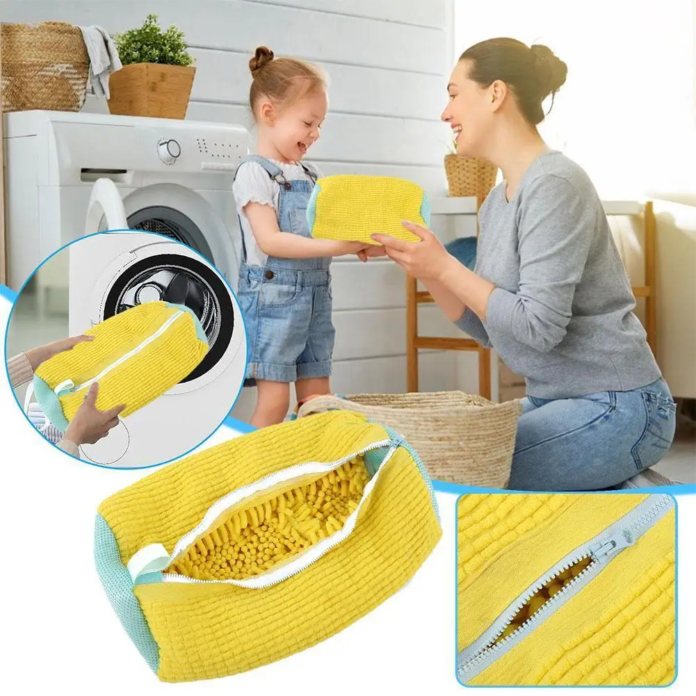 

Lazy Person Shoe Washing And Shoe Protection Bag Cylindrical Polyester Machine Storage Shoe Bag Washing Cotton Laundry Zipp X1Q3