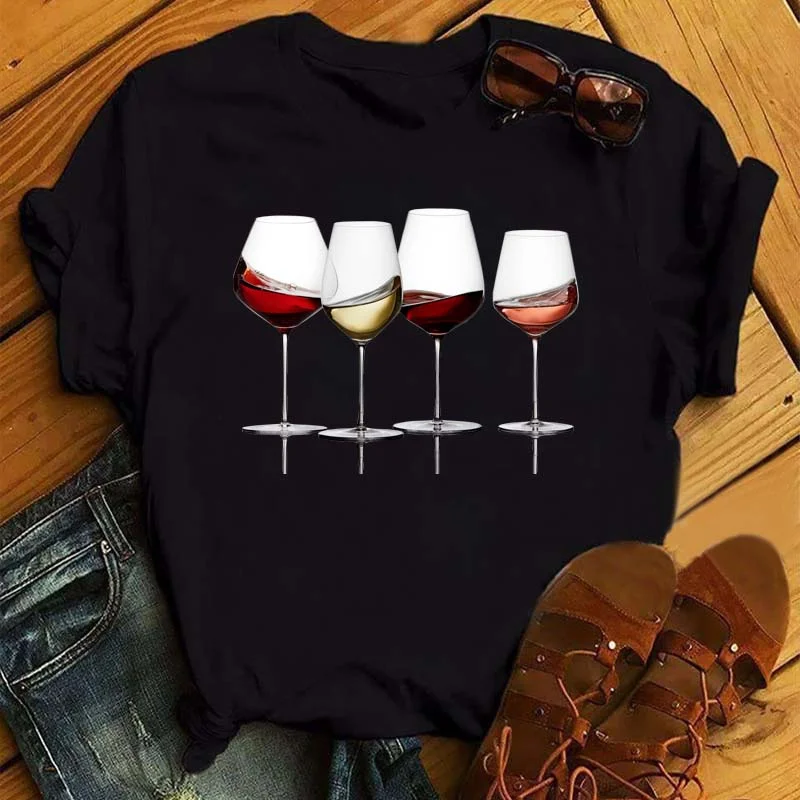 Fashion Red Wine Printed T Shirts Women Harajuku Trendy Short Sleeves Tshirt Streetwear Loose Plus Size Hip Hop Hipster T Shirts
Fashion Red Wine Printed T Shirts Women Harajuku Trendy Short Sleeves Tshirt Streetwear Loose Plus Size Hip Hop Hipster T Shirts