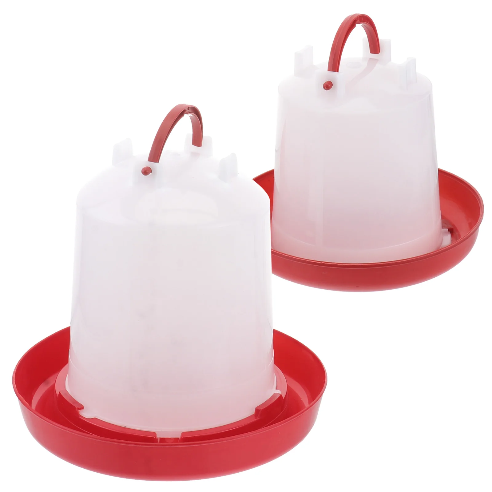 Poultry Waterer Professional Chicken Duck Waterer Feeding Bottle Container with Carrying Handle for Chickens Ducks Birds
Poultry Waterer Professional Chicken Duck Waterer Feeding Bottle Container with Carrying Handle for Chickens Ducks Birds