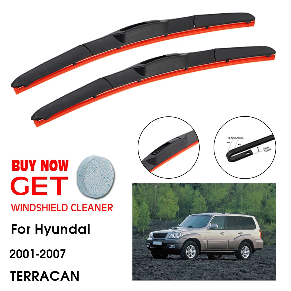 Car Wiper For Hyundai TERRACAN 22"+20" 2001-2007 Front Window Washer Windscreen Windshield Silica Gel Wiper Blades Accessorie
Car Wiper For Hyundai TERRACAN 22"+20" 2001-2007 Front Window Washer Windscreen Windshield Silica Gel Wiper Blades Accessorie