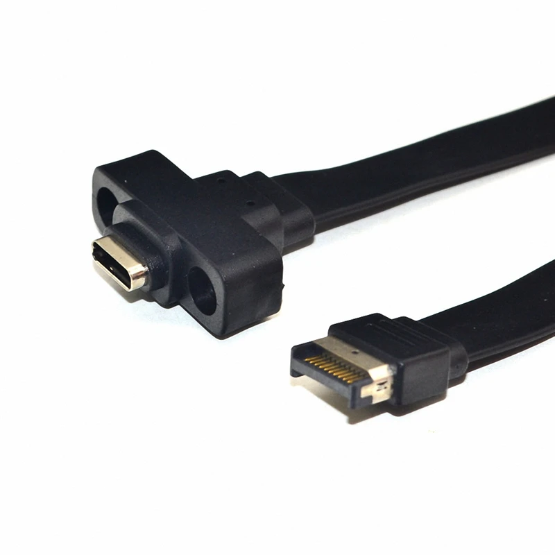 USB 3.1 Front Panel Type E Male To USB-C Type C Expansion Cable Computer Motherboard Connector Wire Cord Line
USB 3.1 Front Panel Type E Male To USB-C Type C Expansion Cable Computer Motherboard Connector Wire Cord Line