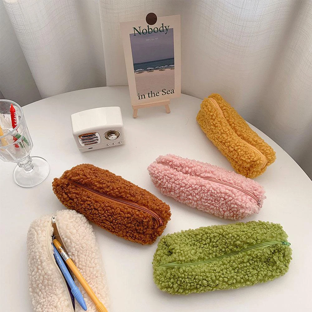 INS Korean Lambswool Pencil Cases Pen Pouch Plush Kawaii Zipper Bags Pencil Box Women's Cosmetic Bag Office Stationery Organizer
INS Korean Lambswool Pencil Cases Pen Pouch Plush Kawaii Zipper Bags Pencil Box Women's Cosmetic Bag Office Stationery Organizer